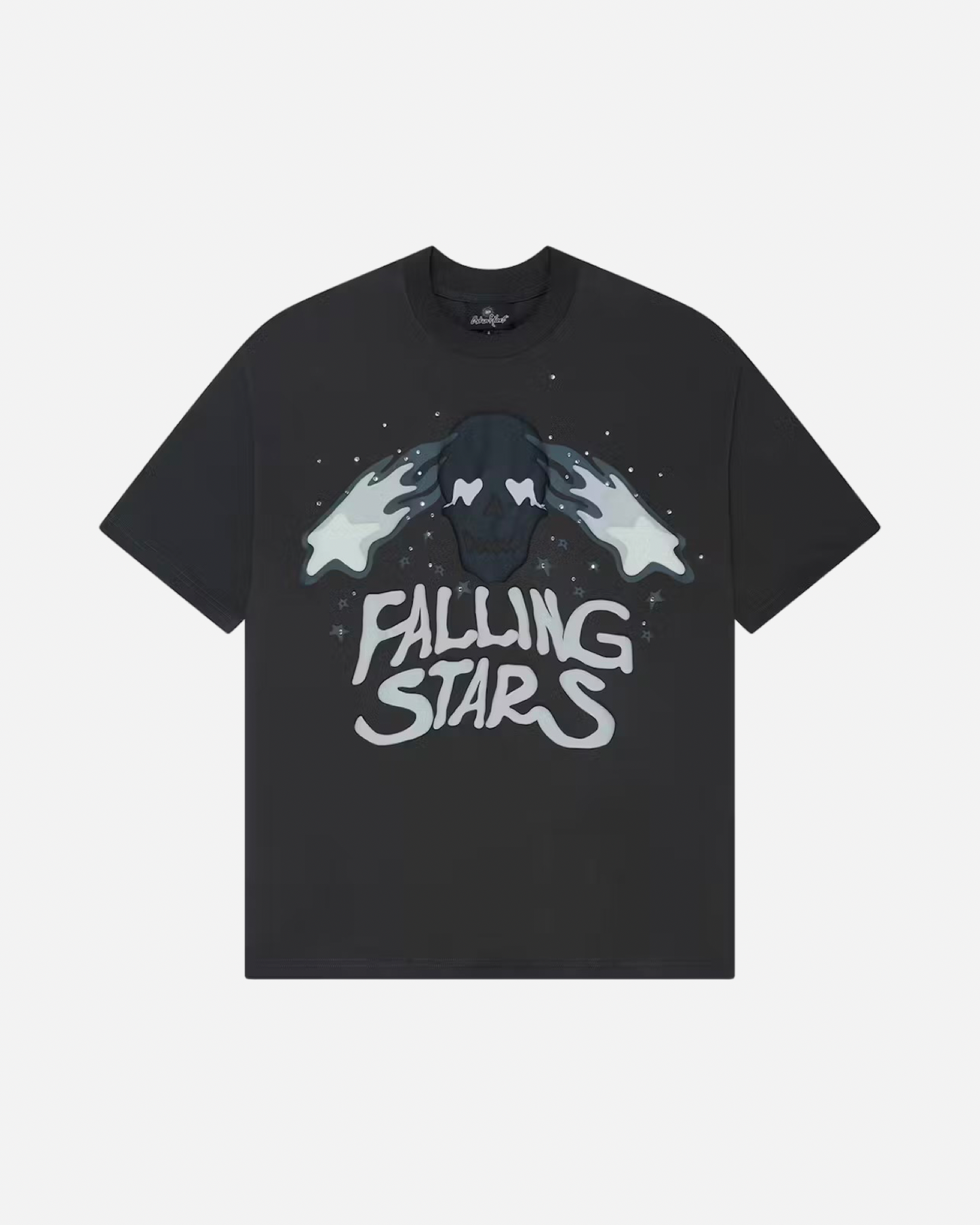 Broken Planet Market T-Shirt 'Falling Stars' - Soot Black