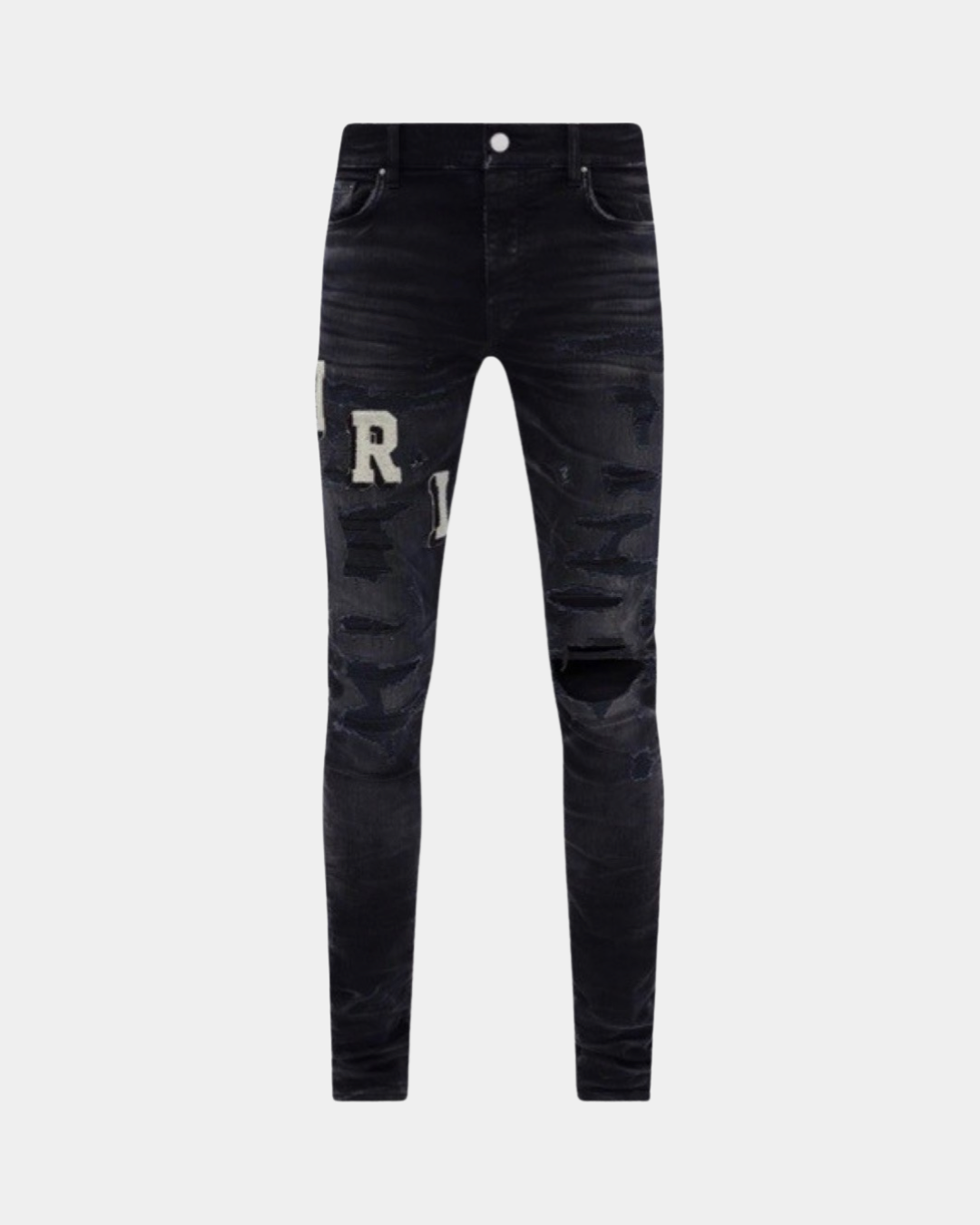 AMIRI Varsity Ripped Jeans 'Black' - Creps City