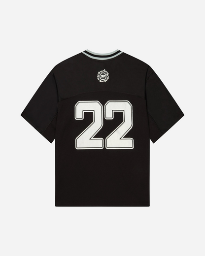 Broken Planet Football Jersey 'Black/Silver'