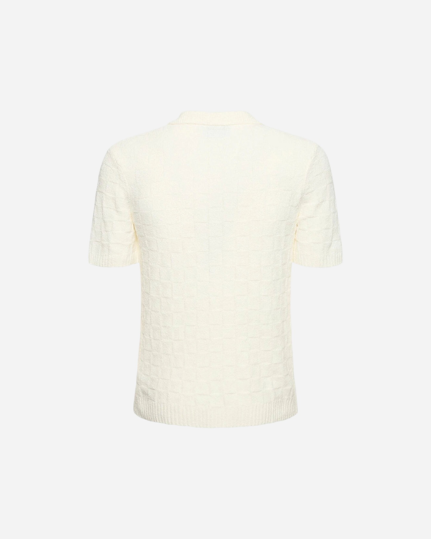Casablanca Logo Embroidered Bouclé Polo Shirt - Creps City