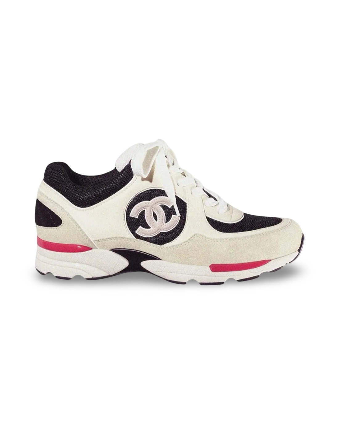 Chanel CC Logo Sneaker 'Ivory Black Beige'