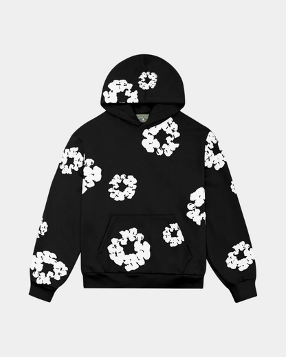 Denim Tears The Cotton Wreath Hoodie 'Black' - Creps City