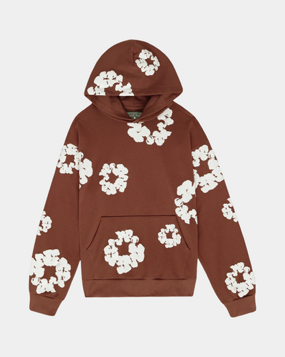 Denim Tears The Cotton Wreath Hoodie 'Brown' - Creps City
