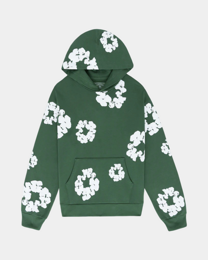 Denim Tears The Cotton Wreath Hoodie 'Green' - Creps City