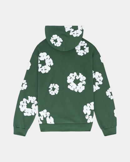 Denim Tears The Cotton Wreath Hoodie 'Green' - Creps City