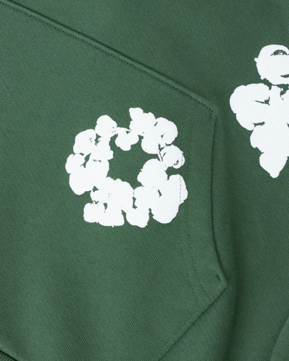 Denim Tears The Cotton Wreath Hoodie 'Green' - Creps City