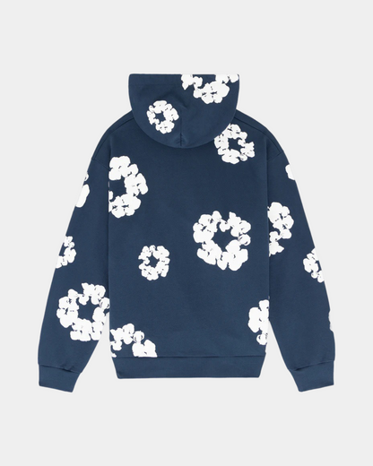 Denim Tears The Cotton Wreath Hoodie 'Navy' - Creps City