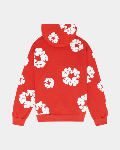 Denim Tears The Cotton Wreath Hoodie 'Red' - Creps City