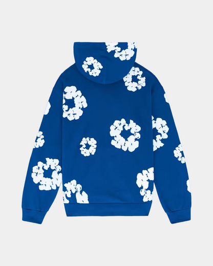 Denim Tears The Cotton Wreath Hoodie 'Royal Blue' - Creps City