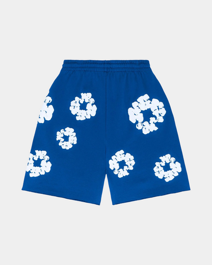 Denim Tears The Cotton Wreath Shorts 'Blue' - Creps City