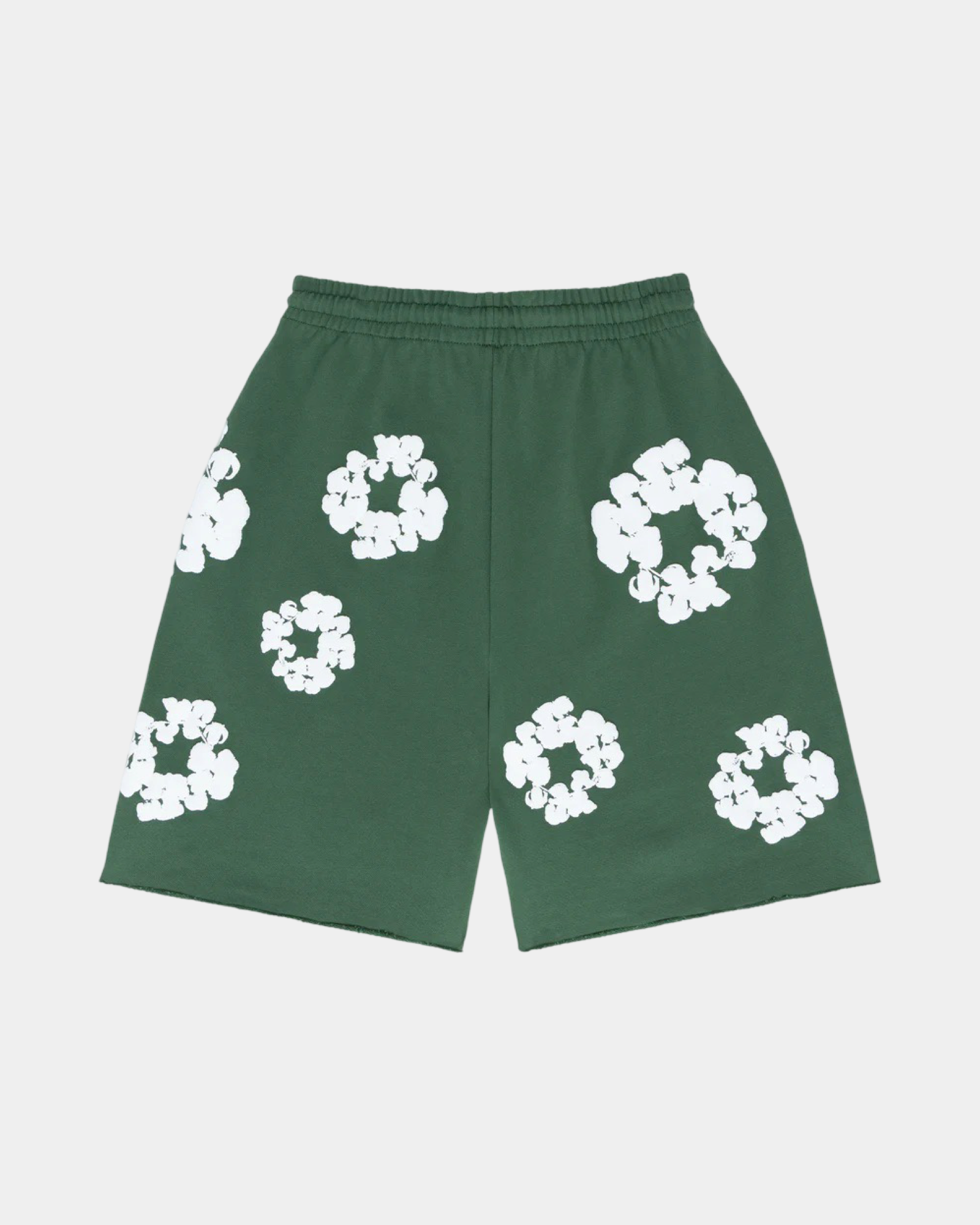 Denim Tears The Cotton Wreath Shorts 'Green' - Creps City