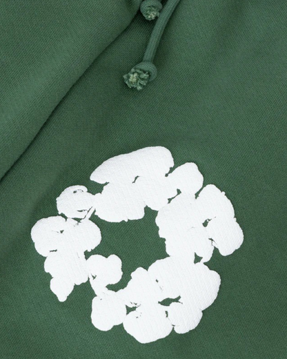 Denim Tears The Cotton Wreath Shorts 'Green' - Creps City