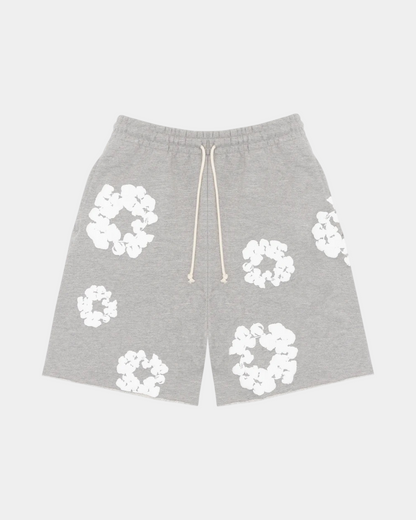 Denim Tears The Cotton Wreath Shorts 'Grey' - Creps City