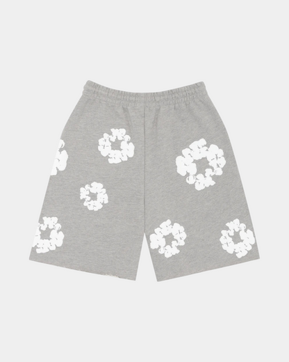 Denim Tears The Cotton Wreath Shorts 'Grey' - Creps City