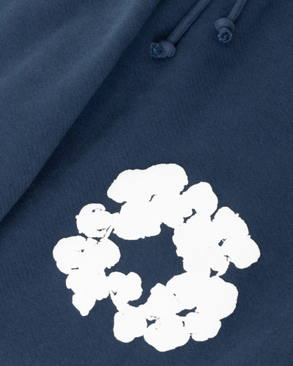 Denim Tears The Cotton Wreath Shorts 'Navy' - Creps City