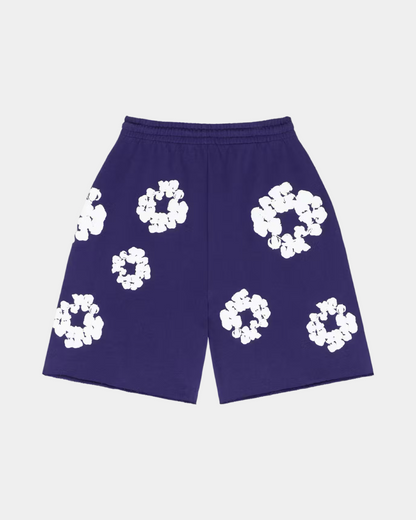 Denim Tears The Cotton Wreath Shorts 'Purple' - Creps City