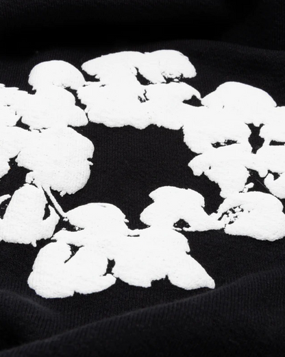 Denim Tears The Cotton Wreath Sweatpants 'Black' - Creps City