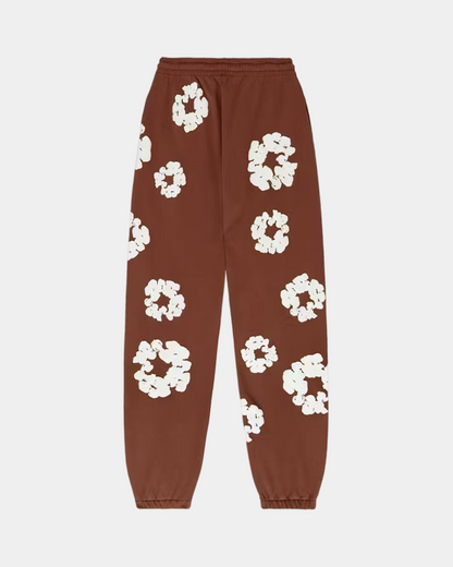 Denim Tears The Cotton Wreath Sweatpants 'Brown' - Creps City