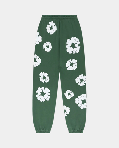 Denim Tears The Cotton Wreath Sweatpants 'Green' - Creps City
