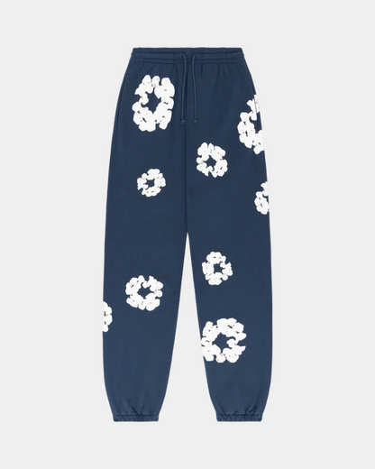 Denim Tears The Cotton Wreath Sweatpants 'Navy' - Creps City