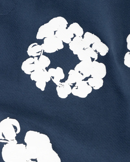 Denim Tears The Cotton Wreath Sweatpants 'Navy' - Creps City