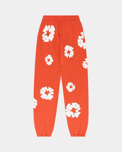 Denim Tears The Cotton Wreath Sweatpants 'Orange' - Creps City