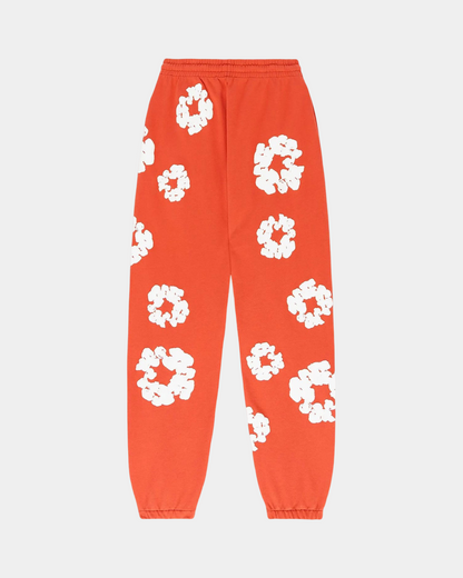Denim Tears The Cotton Wreath Sweatpants 'Orange' - Creps City
