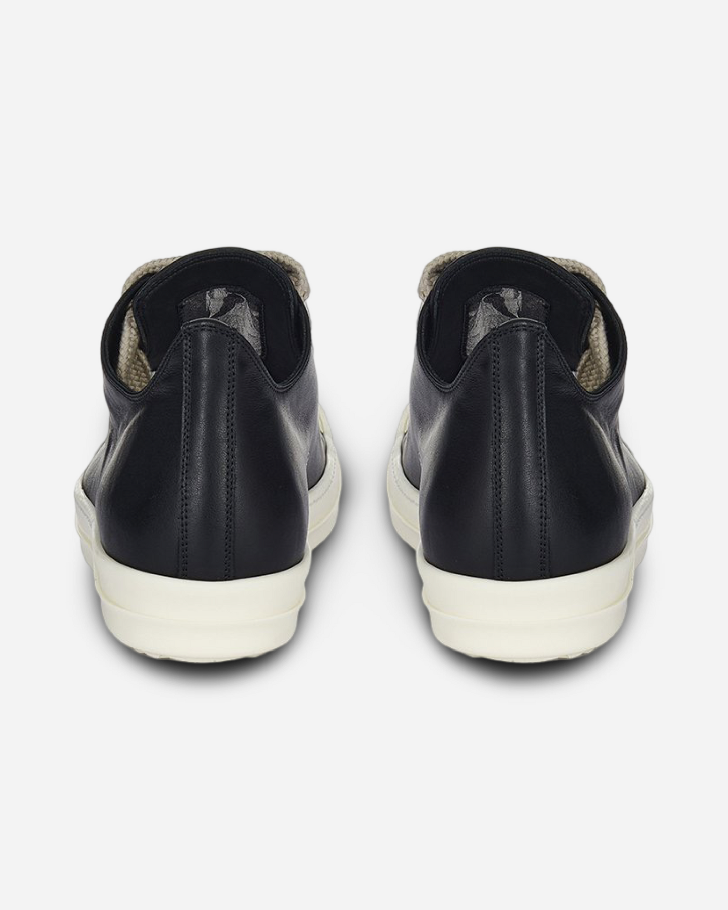 Rick Owens Porterville JumboLaced Low Top Leather Sneakers 'Black'