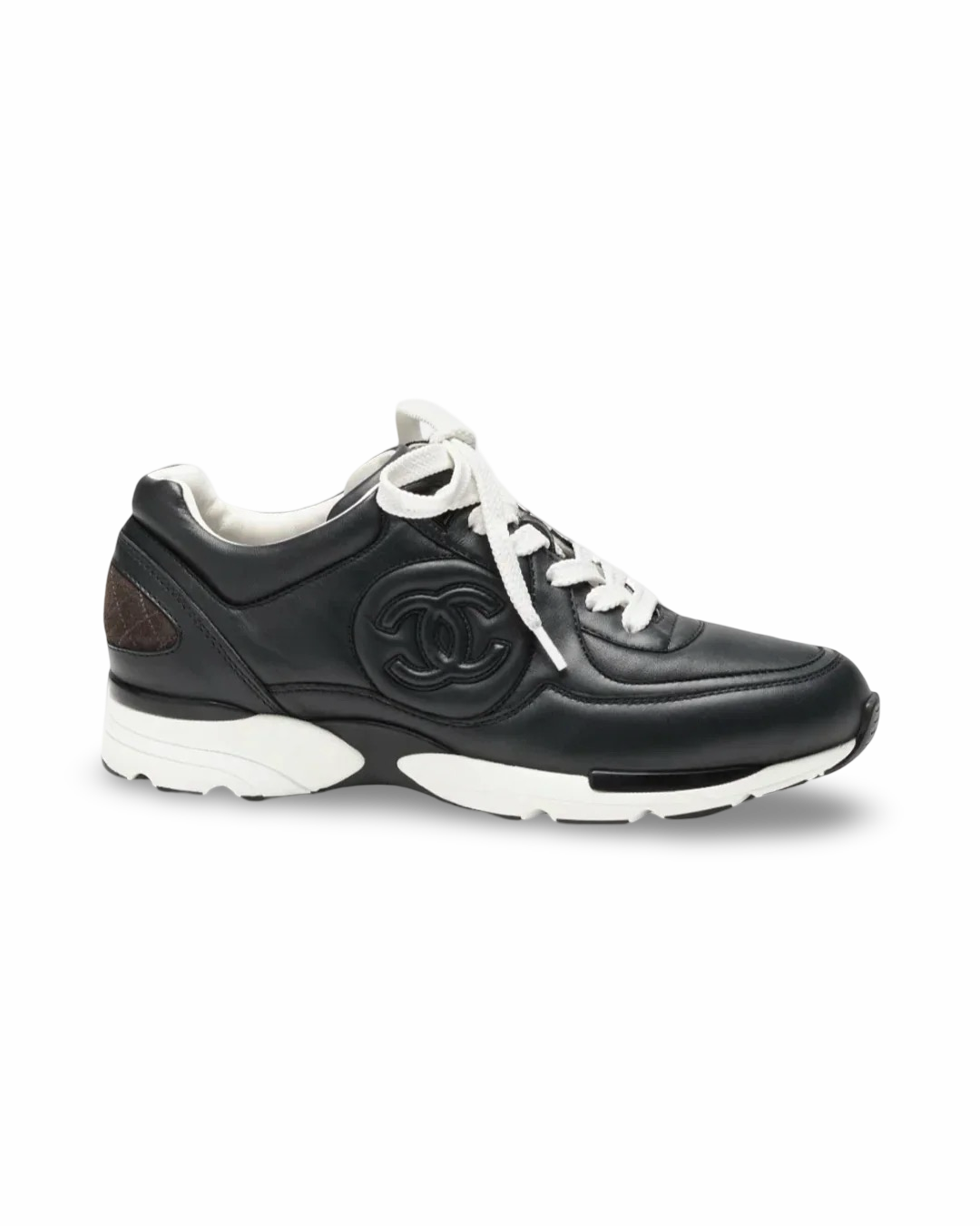 Chanel CC Logo Sneaker 'Calfskin Dark Grey'