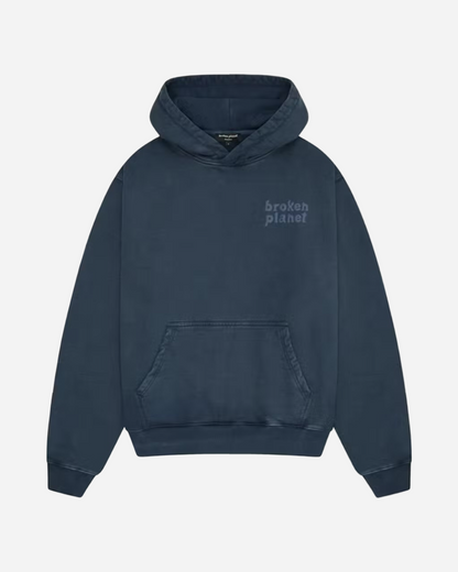 Broken Planet Basics Hoodie 'Washed Outer Space Blue'