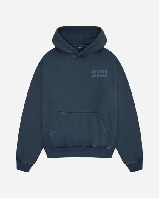 Broken Planet Basics Hoodie 'Washed Outer Space Blue'