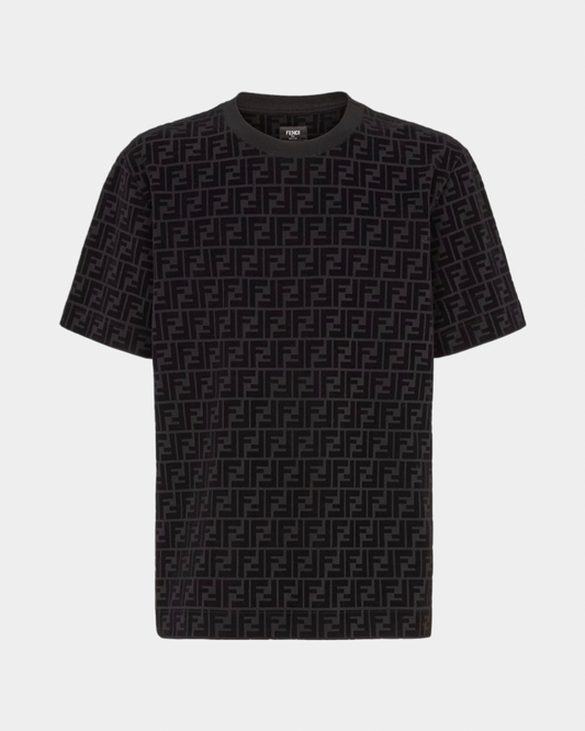 Fendi FF T-Shirt Black Piqué - Creps City
