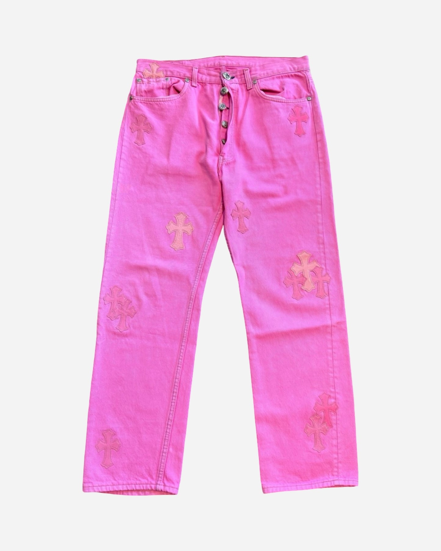 Chrome Hearts Levi's Sex Records Cross Patch Jeans 'Pink'