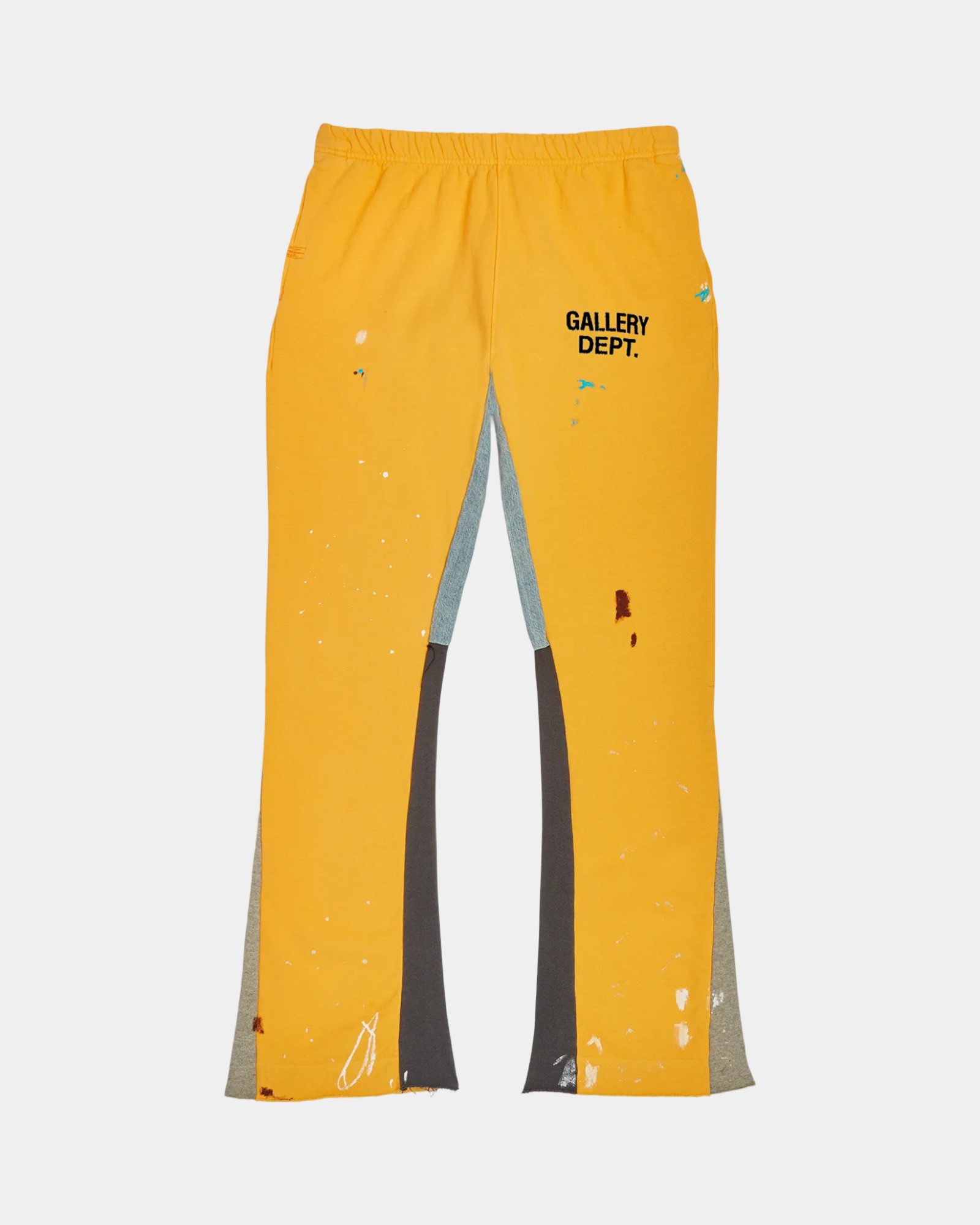 Gallery Dept. Painted Flare SweatPant 'Yellow' - Creps City