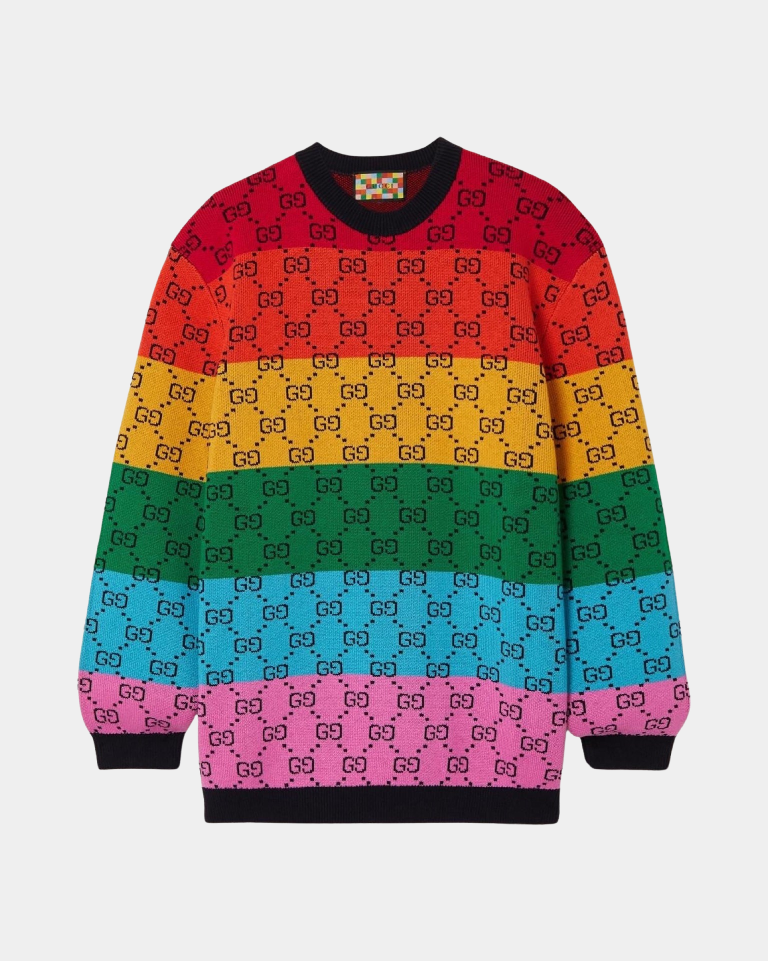 Gucci Multicolor Intarsia Wool Sweater - Creps City