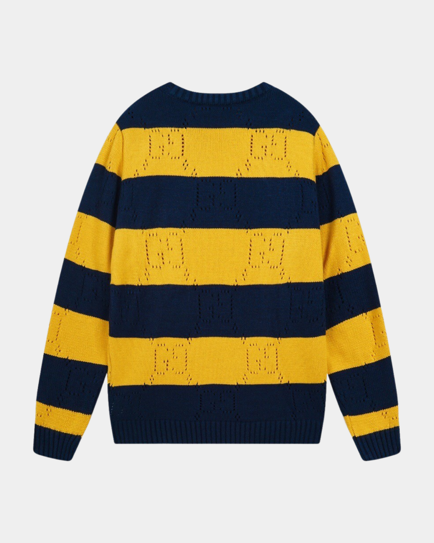 Gucci Perforated Striped Wool Jumper - Creps City