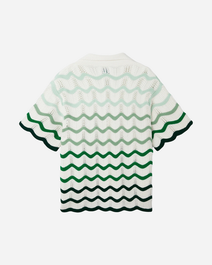 Casablanca Wavy Gradient Crochet Shirt