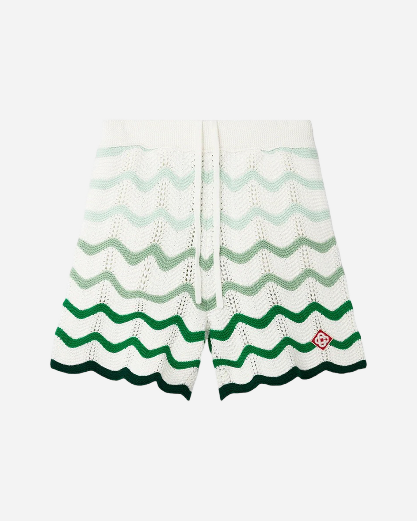 Casablanca Wavy Gradient Crochet Shorts