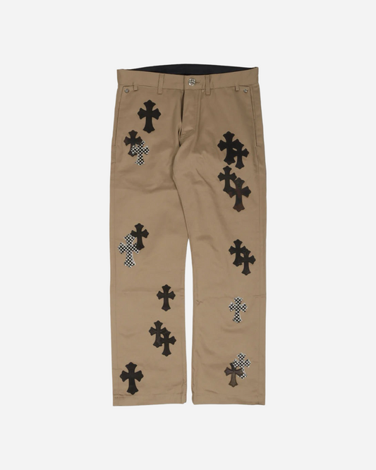 Chrome Hearts Cross Patch Chino Pants 'Tan/Black'