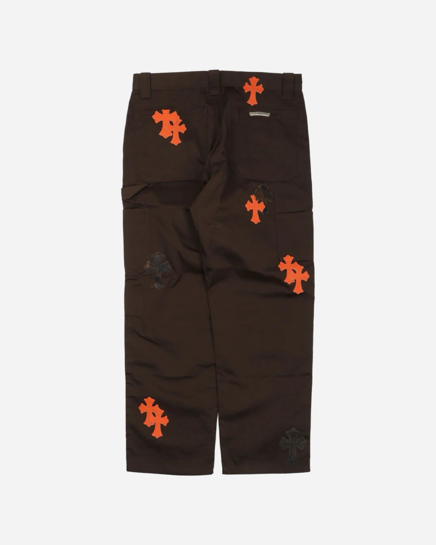 Chrome Hearts Cross Patch Carpenter Pants 'Brown/Orange'