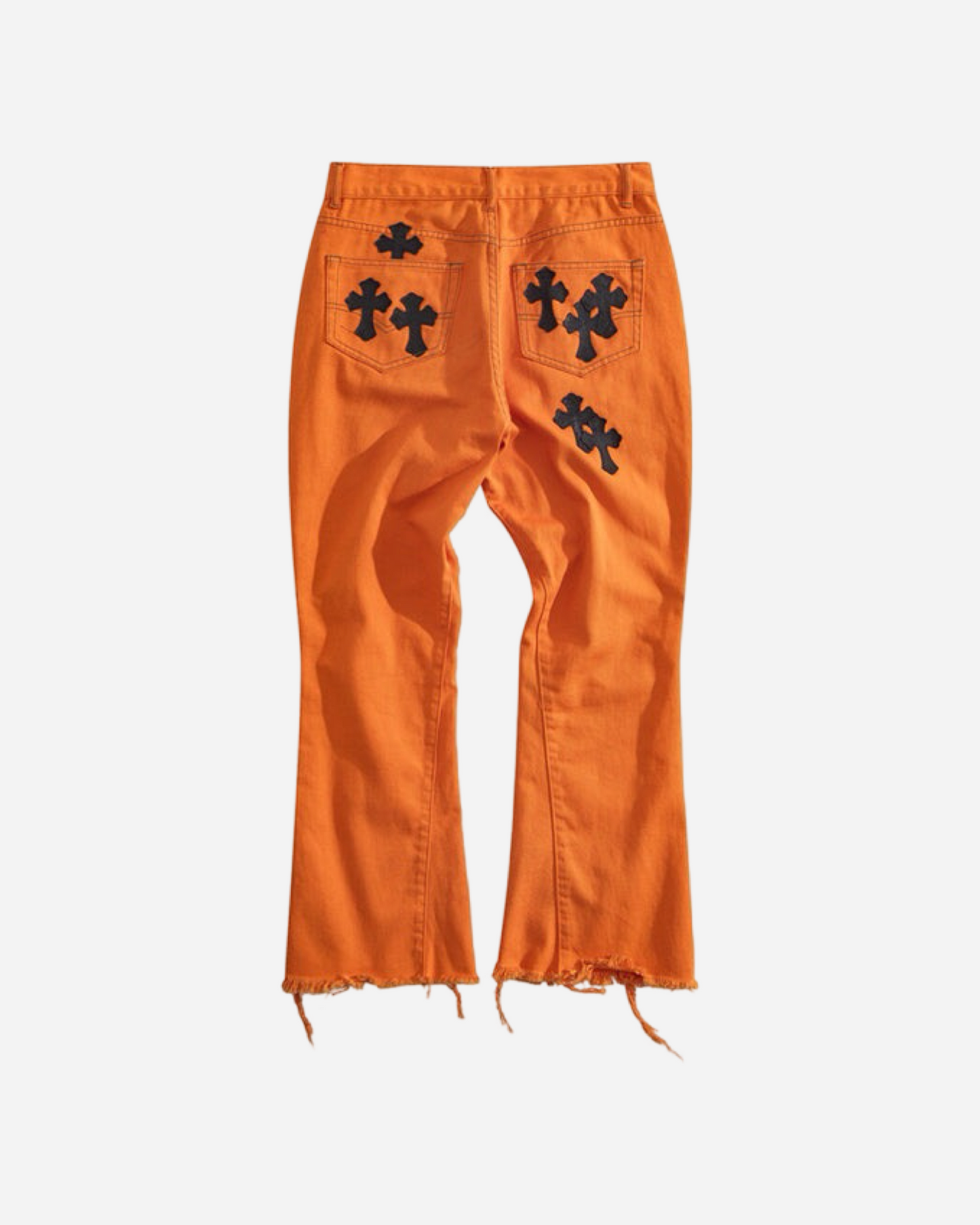 Chrome Hearts Levi's Art Basel Orange Cross Patch Flare Denim (2018)