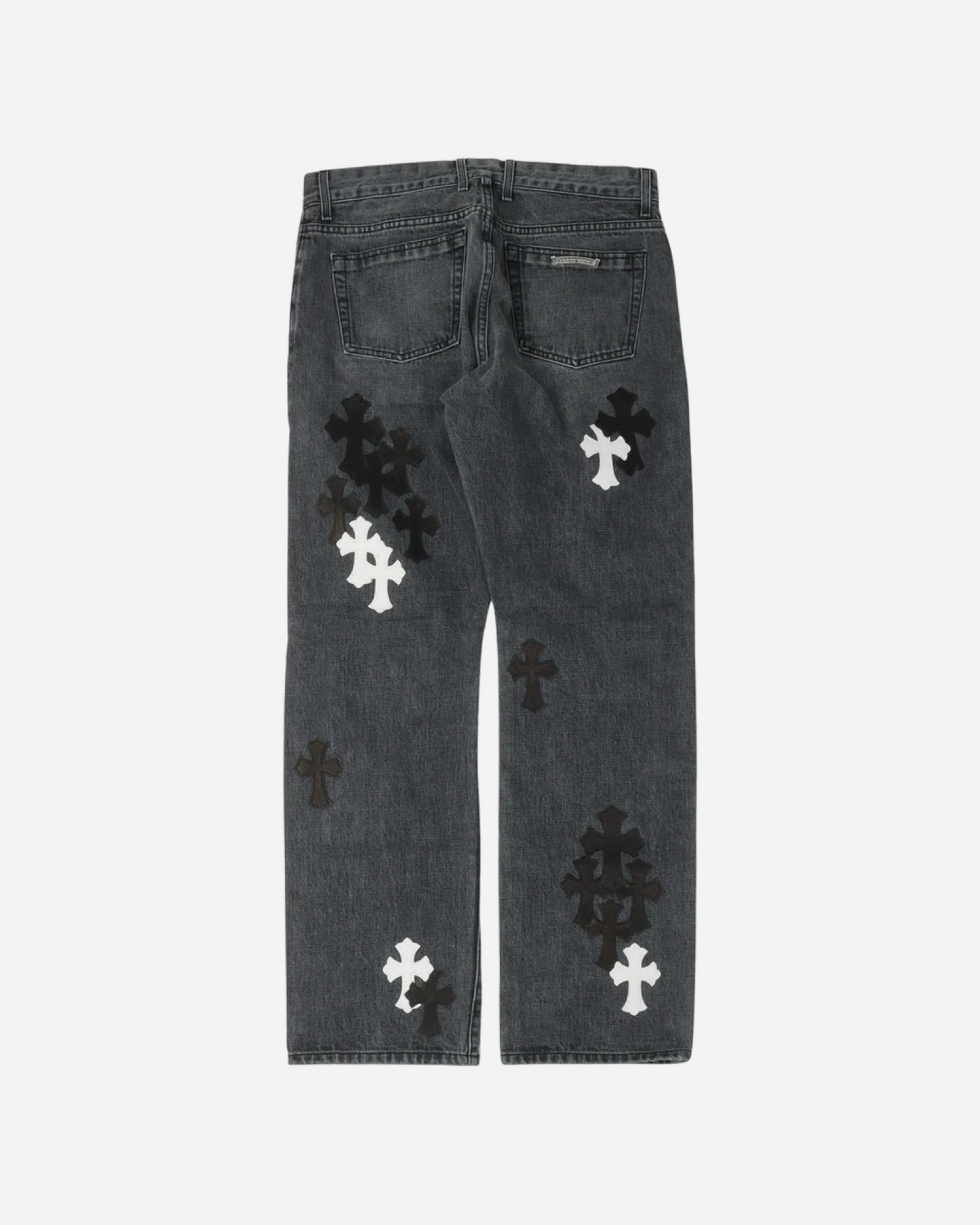 Chrome Hearts Fleur Knee Cross Patch Jeans 'Black'