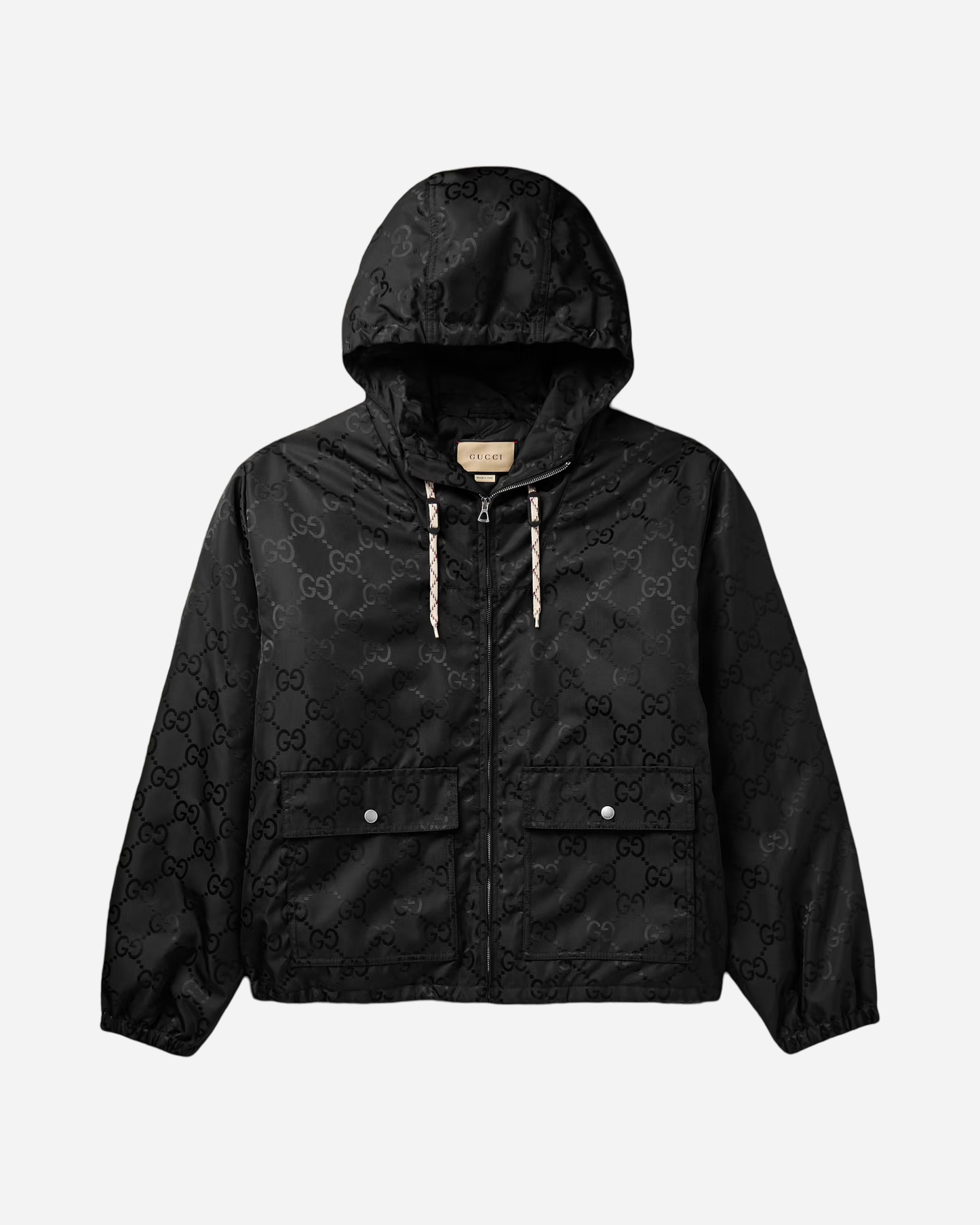 Gucci Padded Logo-Jacquard Shell Hooded Jacket