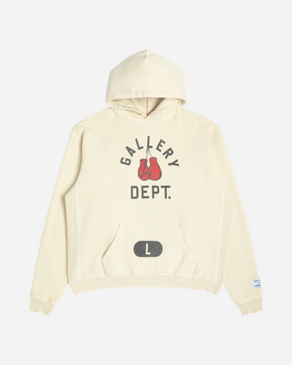 Gallery Dept. Boxing Merch Hoodie 'Cream'
