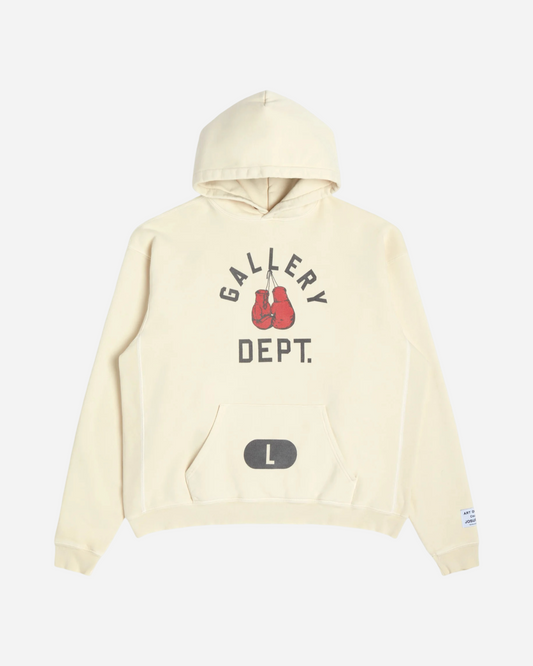 Gallery Dept. Boxing Merch Hoodie 'Cream'