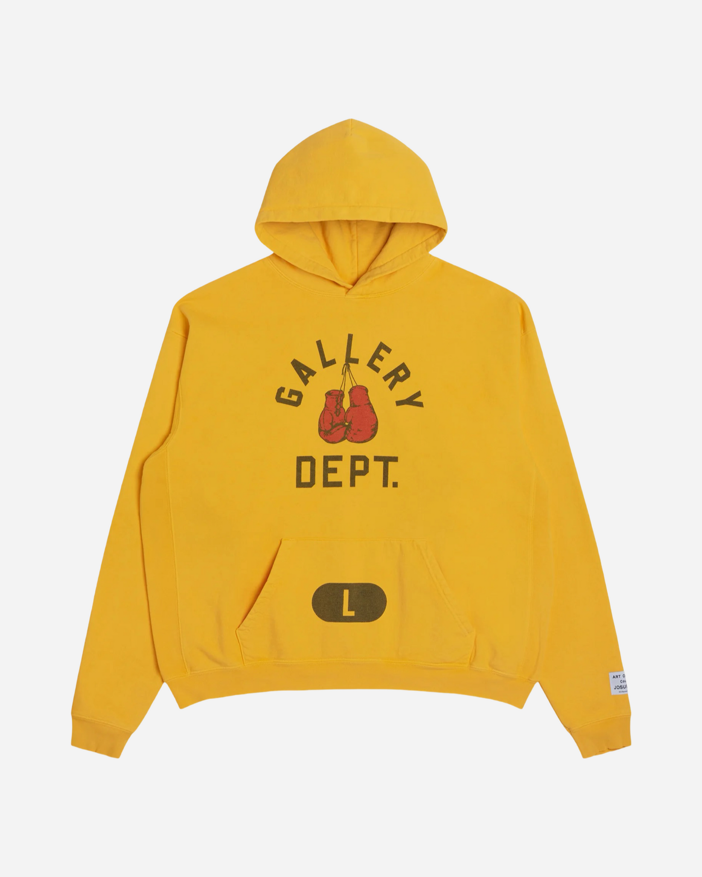 Gallery Dept. Boxing Merch Hoodie 'Gold Yellow'