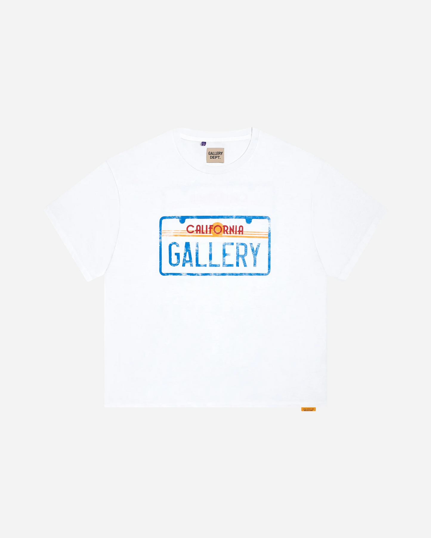 Gallery Dept. License Plate Tee 'White'