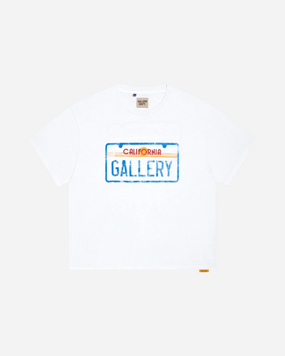 Gallery Dept. License Plate Tee 'White'