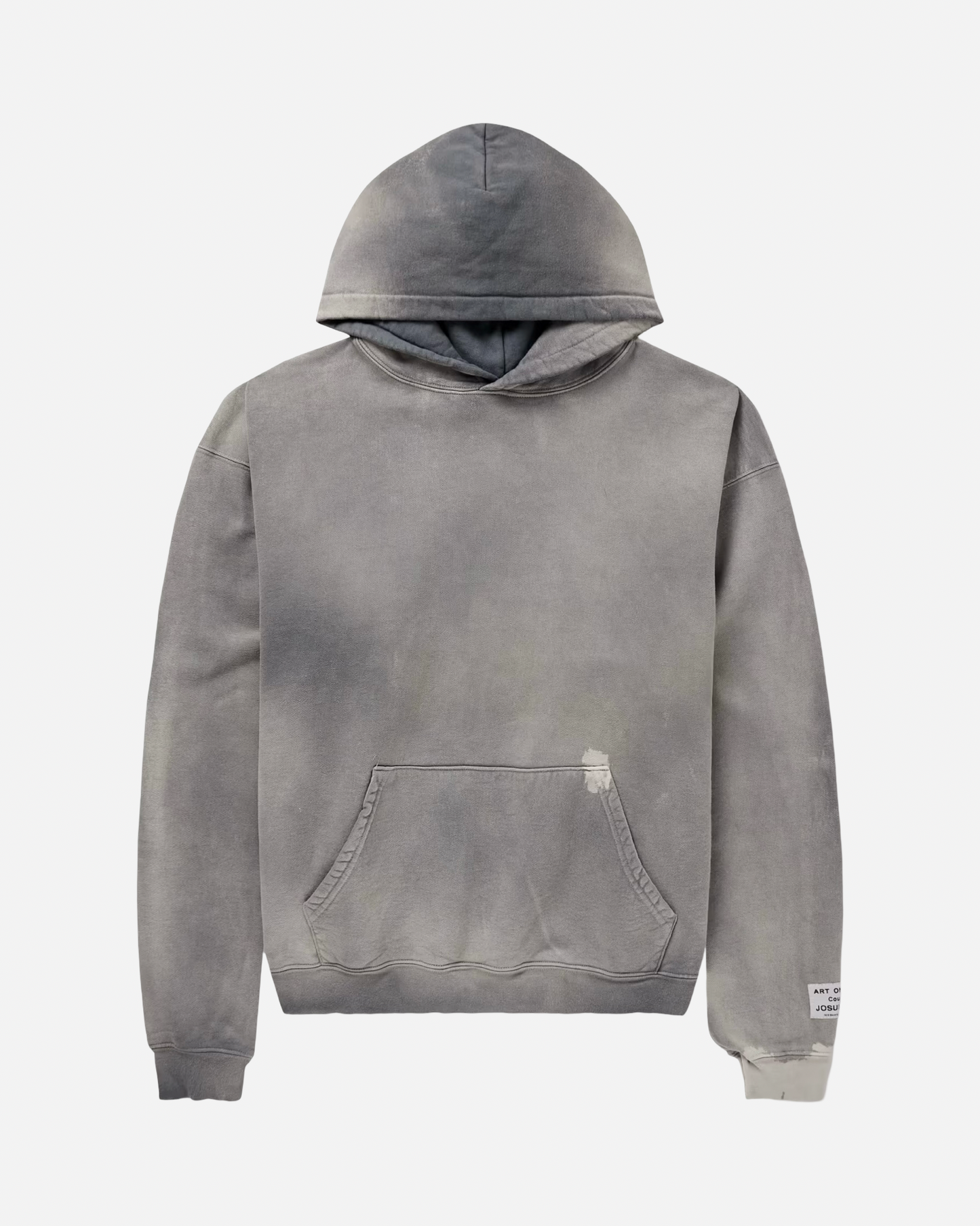 Gallery Dept. Ventura Logo-Appliquéd Distressed Cotton-Jersey Hoodie 'Gray'