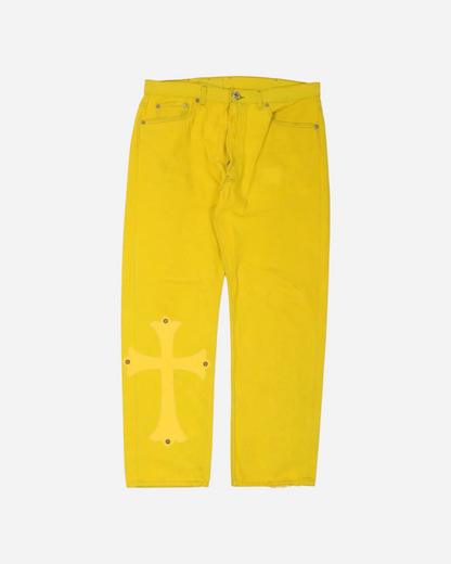 Chrome Hearts Paris Exclusive Levi's Cross Patch Denim 'Yellow'